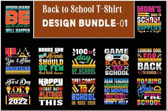 Back to School T-shirt Design Bundle-01