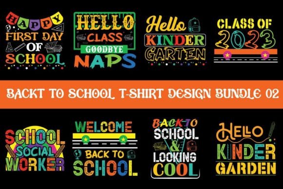 Back to School T-Shirt Design Bundle 02