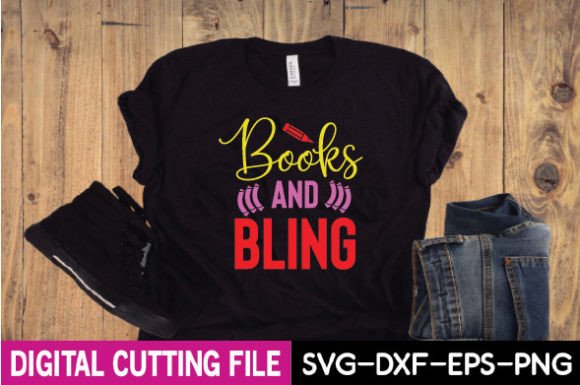 Books and Bling SVG Graphics