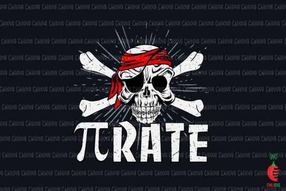 Funny Pi Rate Halloween Math Teacher Graphics