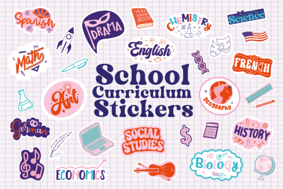 School Curriculum Stickers Crafts Kits