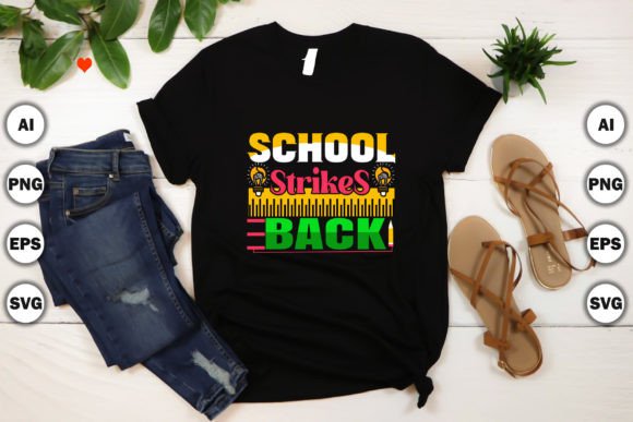School Strikes Back: Graphics for T-Shirt Designs
