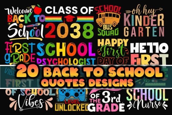 Trendy Back to School Quotes Bundle